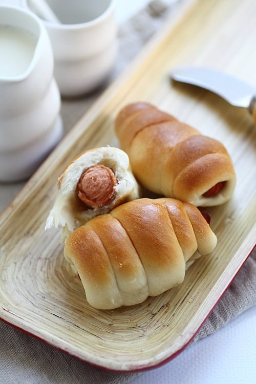 The best pigs in a blanket or sausage rolls baked in oven.